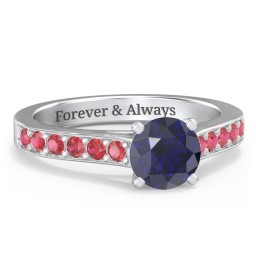 Elegant Duchess Ring with Shoulder Accents