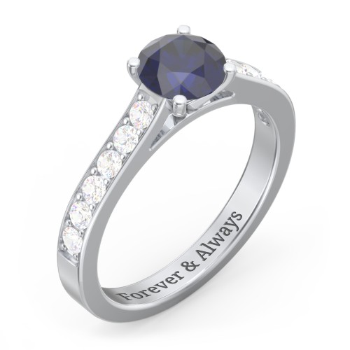 Elegant Duchess Ring with Shoulder Accents
