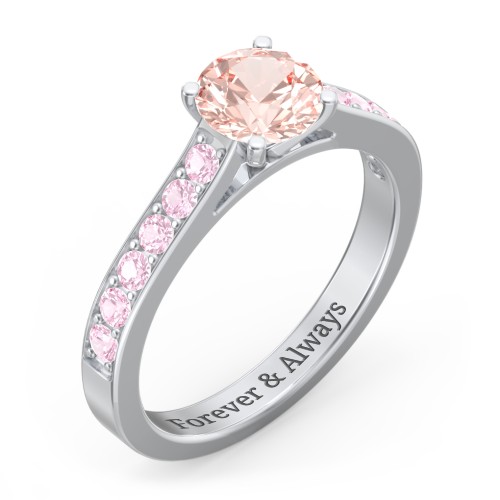 Elegant Duchess Ring with Shoulder Accents