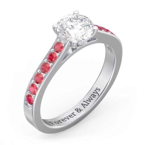 Elegant Duchess Ring with Shoulder Accents