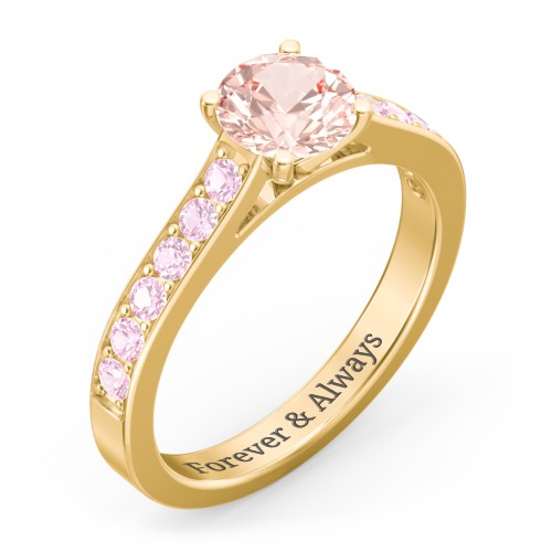 Elegant Duchess Ring with Shoulder Accents