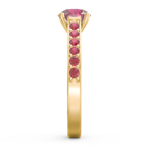 Elegant Duchess Ring with Shoulder Accents