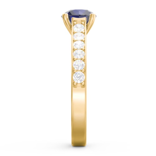 Elegant Duchess Ring with Shoulder Accents
