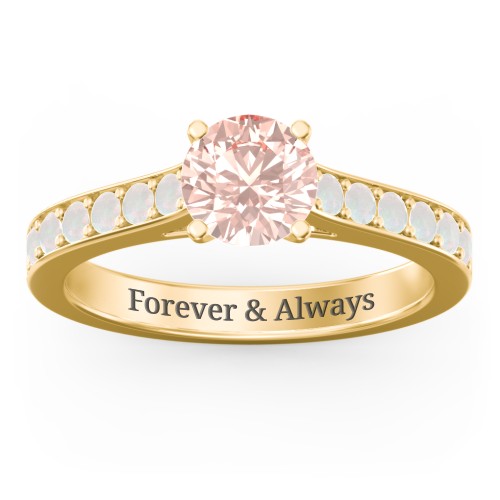 Elegant Duchess Ring with Shoulder Accents