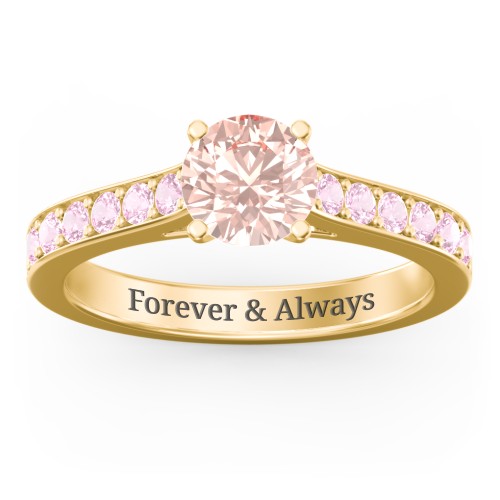 Elegant Duchess Ring with Shoulder Accents