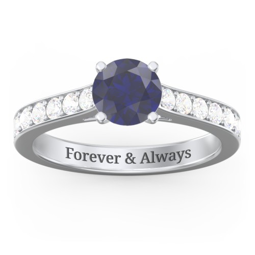 Elegant Duchess Ring with Shoulder Accents