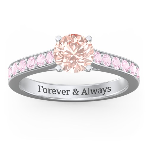 Elegant Duchess Ring with Shoulder Accents
