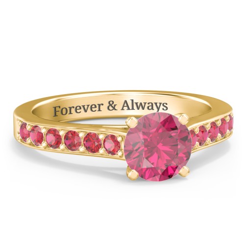 Elegant Duchess Ring with Shoulder Accents