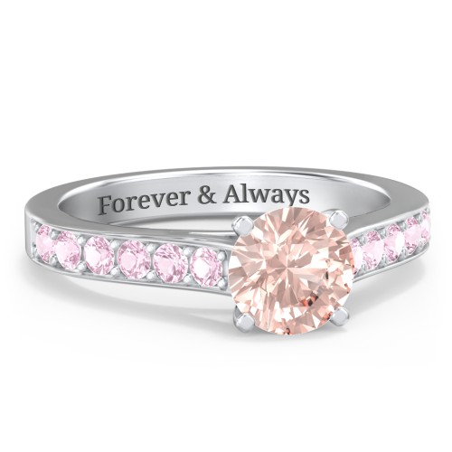 Elegant Duchess Ring with Shoulder Accents