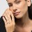 Elegant Duchess Ring with Shoulder Accents – Sterling Silver with Fancy Yellow Premium Zirconia and Peridot