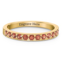 Classic Half Eternity Ring in 10K Solid Yellow Gold