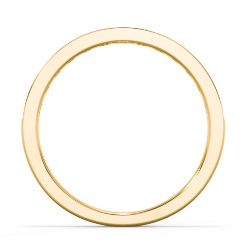 Classic Half Eternity Ring – 10K Yellow Gold with Ruby