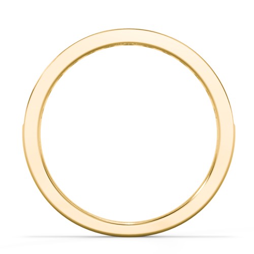Classic Half Eternity Ring – 10K Yellow Gold with Ruby