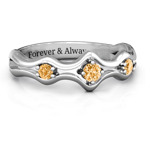 Wavy Trio Ring