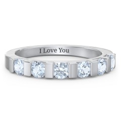 Band of Love Ring – Sterling Silver with Citrine
