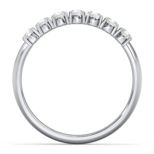 Band of Eternity Ring – Sterling Silver with Diamond