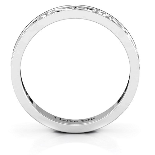 Filigree Band Ring – Sterling Silver