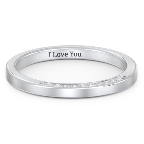 Enchanted Band Ring – Sterling Silver with White Premium Zirconia