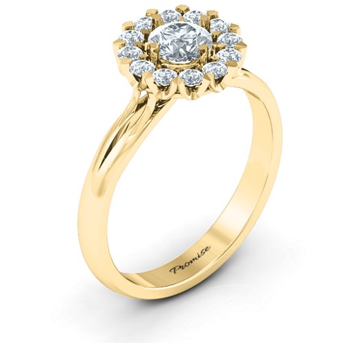 Adore and Cherish Ring – 10K Yellow Gold with Diamond