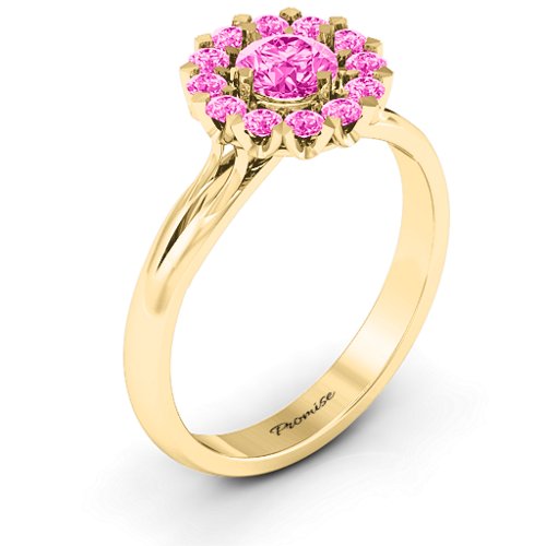 Adore and Cherish Ring – 10K Yellow Gold with Pink Tourmaline