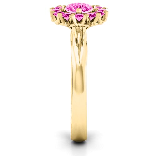 Adore and Cherish Ring – 10K Yellow Gold with Pink Tourmaline