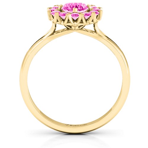 Adore and Cherish Ring – 10K Yellow Gold with Pink Tourmaline