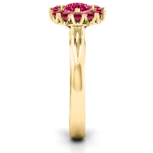 Adore and Cherish Ring – 10K Yellow Gold with Ruby