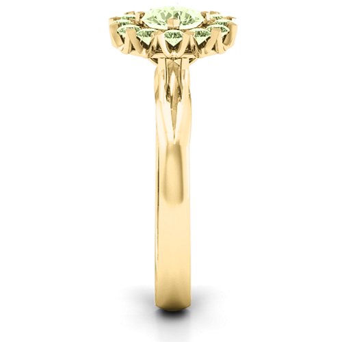 Adore and Cherish Ring – 10K Yellow Gold with Peridot