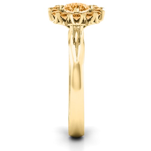 Adore and Cherish Ring – 10K Yellow Gold with Citrine
