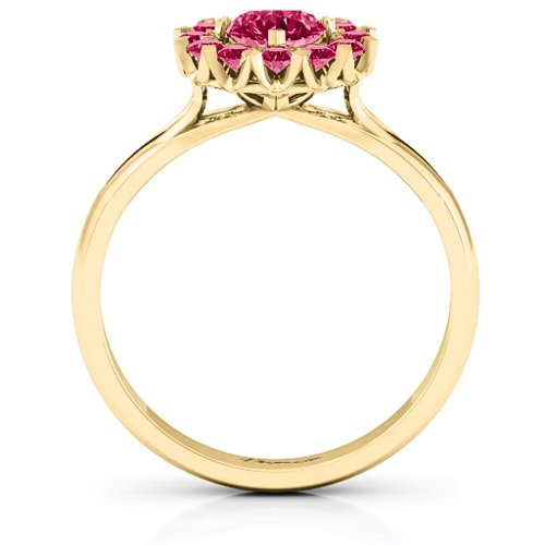 Adore and Cherish Ring – 10K Yellow Gold with Ruby
