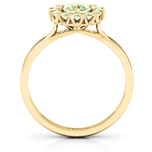 Adore and Cherish Ring – 10K Yellow Gold with Peridot