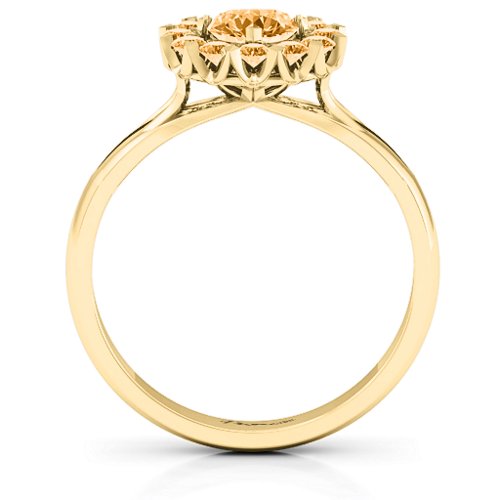 Adore and Cherish Ring – 10K Yellow Gold with Citrine