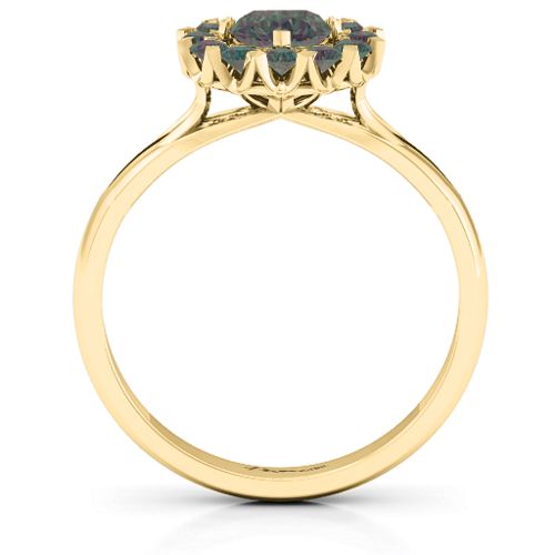 Adore and Cherish Ring – 10K Yellow Gold with Alexandrite