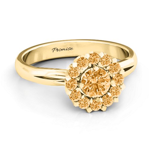 Adore and Cherish Ring – 10K Yellow Gold with Citrine