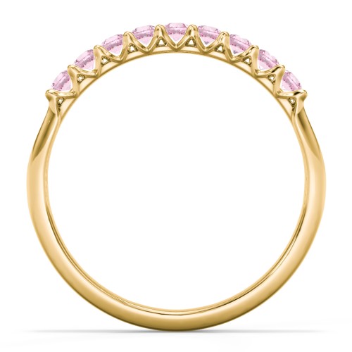 Glimmering Love Ring – 10K Yellow Gold with Pink Tourmaline