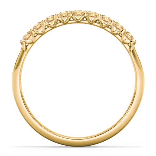 Glimmering Love Ring – 10K Yellow Gold with Citrine