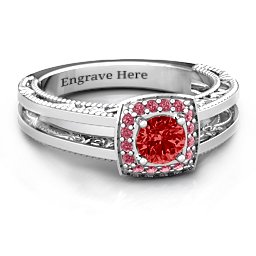 Intricate Love Ring in 925 Sterling Silver
