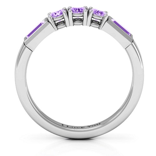 Charmed by Love Ring – Sterling Silver with Amethyst
