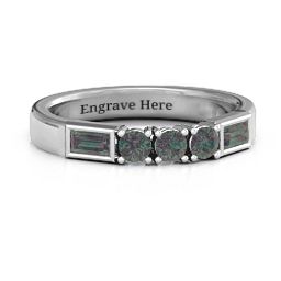 Charmed by Love Ring in 925 Sterling Silver with Alexandrite