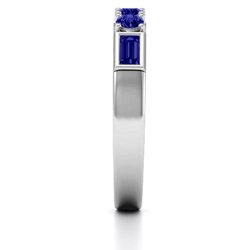 Charmed by Love Ring – Sterling Silver with Blue Sapphire
