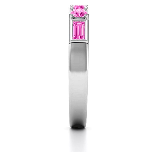 Charmed by Love Ring – Sterling Silver with Pink Tourmaline