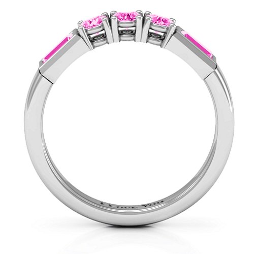 Charmed by Love Ring – Sterling Silver with Pink Tourmaline