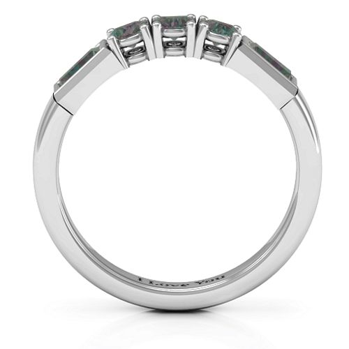 Charmed by Love Ring – Sterling Silver with Alexandrite