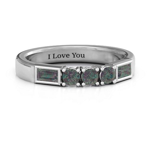 Charmed by Love Ring – Sterling Silver with Alexandrite