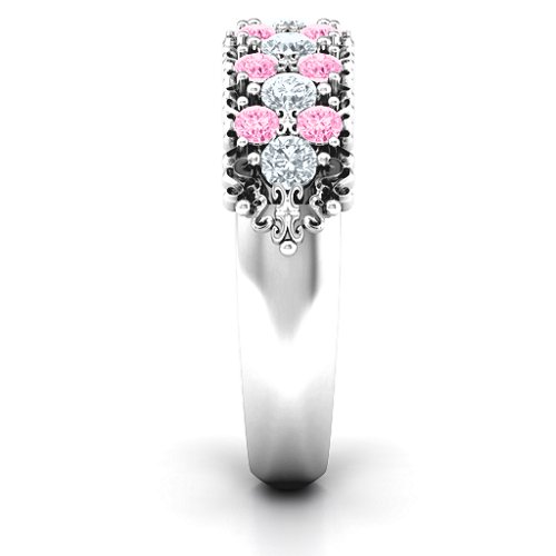 Loving in Color Ring – Sterling Silver with Cubic Zirconia and Pink Tourmaline