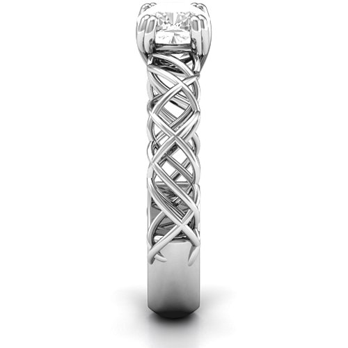 Tangled in Love Ring – Sterling Silver with White Premium Zirconia