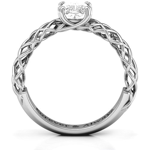 Tangled in Love Ring – Sterling Silver with White Premium Zirconia