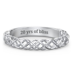 Woven in Love Ring in 925 Sterling Silver