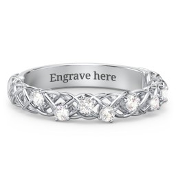 Stones Woven in Love Ring