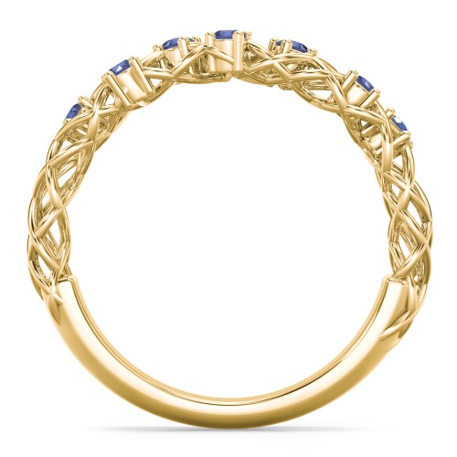 Stones Woven in Love Ring